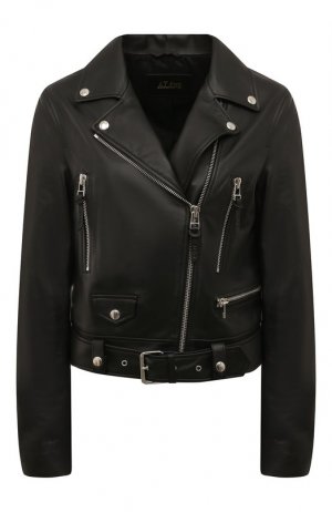 Кожаная куртка ALine. Цвет: чёрный