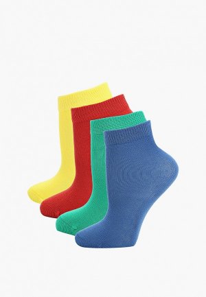 Носки 4 пары United Colors of Benetton. Цвет: разноцветный