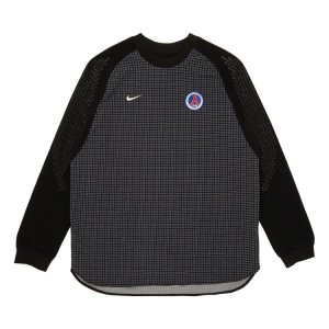 Лонгслив Paris Saint-Germain Logo Patch 'Black/Grey', черный Nike
