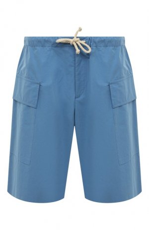 Хлопковые шорты Jil Sander. Цвет: голубой