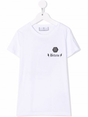 Graphic-print T-shirt shirt Philipp Plein Junior. Цвет: белый