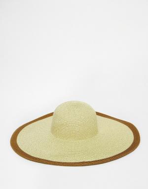 Соломенная шляпа Echo. Цвет: бежевый