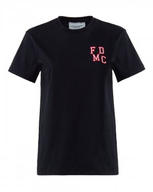 Хлопковая футболка Forte Dei Marmi Couture. Цвет: черный