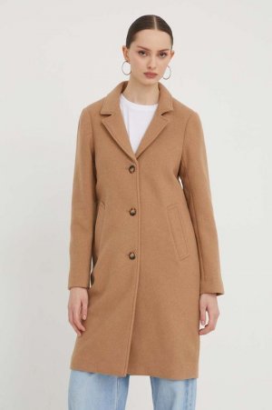 Полушерстяное пальто , коричневый Abercrombie & Fitch