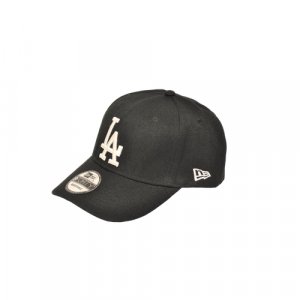 Бейсболка LA, оригинал, MLB edition, размер 55/60, черный NEW ERA. Цвет: черный/черный, белый