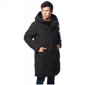 Зимняя куртка мужская CLASNA 020 размер 52, черный. Цвет: черный