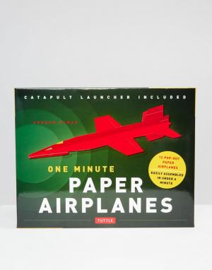 Набор бумажных самолетиков One Minute Paper Airplanes Books. Цвет: мульти