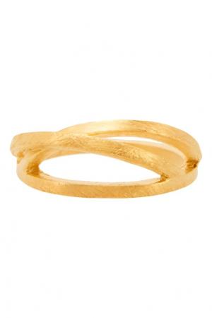 Позолоченное кольцо с объемным дизайном Joid'art Barcelona. Цвет: золотой