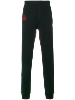 Спортивные брюки с вышивкой паука Lanvin. Цвет: чёрный