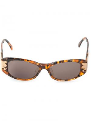 Солнцезащитные очки кошачий глаз Christian Lacroix Vintage. Цвет: коричневый