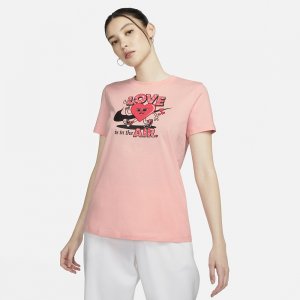 Женская футболка V-Day Tee Nike. Цвет: розовый