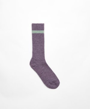 Классические полосатые носки из 7% альпаки и шерсти , мытый фиолетовый Oysho