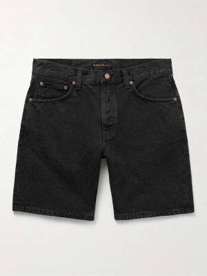Джинсовые шорты прямого кроя Seth NUDIE JEANS, черный Jeans