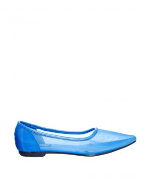 Сетчатые туфли на плоской подошве с острым носом Cheap Monday. Цвет: синие чернила