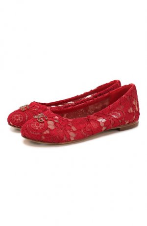 Балетки Dolce & Gabbana. Цвет: красный