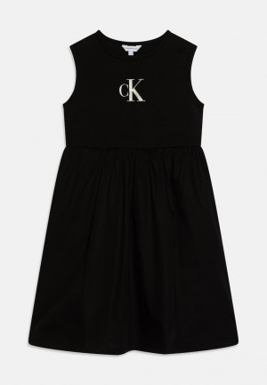 Дневное платье IRIDESCENT MONOGRAM DRESS , цвет black Calvin Klein Jeans