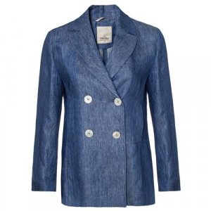 Пиджак , размер 46, синий Max Mara. Цвет: синий