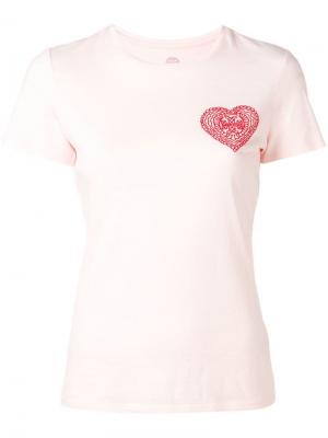 Рубашка с вышивкой Tory Burch. Цвет: розовый