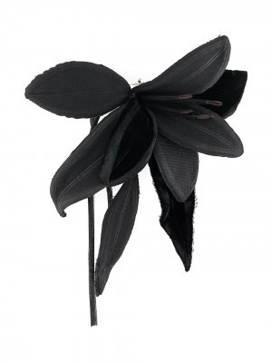 Брошь в виде цветка P.A.R.O.S.H.. Цвет: черный