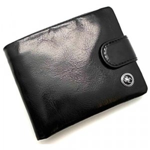 Бумажник Д 7175-139, фактура гладкая, черный Dierhoff. Цвет: черный