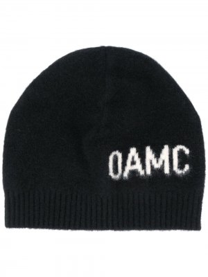 Шапка бини с логотипом OAMC. Цвет: черный