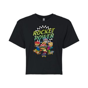 Укороченная футболка Rocket Power Skating для юниоров , черный Nickelodeon