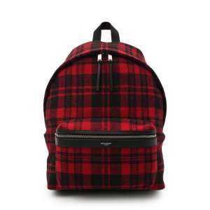 Текстильный рюкзак City Saint Laurent. Цвет: красный