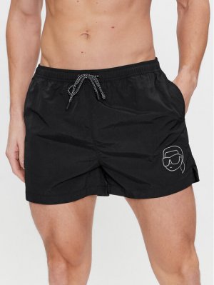 Пляжные шорты стандартного кроя, черный Karl Lagerfeld