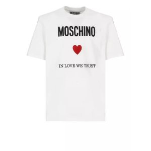 Футболка cotton t-shirt , белый Moschino