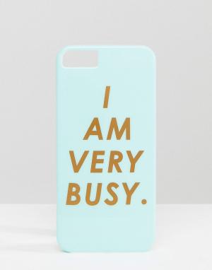 Чехол для IPhone 5 с надписью I Am Very Busy Ban.Do BAN DO. Цвет: синий