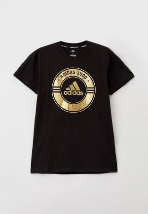 Футболка adidas Combat Sport JUDO. Цвет: черный