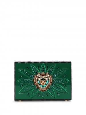 Клатч Devotion Box Dolce & Gabbana. Цвет: зеленый
