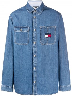 Джинсовая рубашка Comfort-fit Tommy Jeans. Цвет: синий