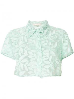 Кружевная блузка с цветочным узором Mantu