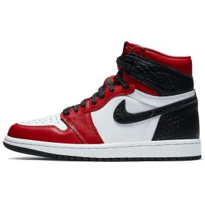 Air 1 Retro High OG атласные красные женские кроссовки Университет-красный белый черный CD0461-601 Jordan
