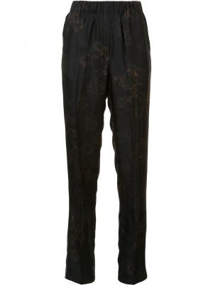 Спортивные брюки с абстрактным принтом Vera Wang. Цвет: чёрный