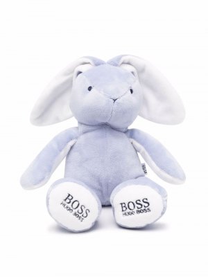 Мягкая игрушка кролик с логотипом BOSS Kidswear. Цвет: синий