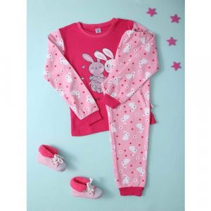 Пижама , размер 122, розовый ELEPHANT KIDS. Цвет: розовый/малиновый