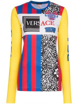 Лонгслив с логотипом Versace. Цвет: a3393 multicoloured
