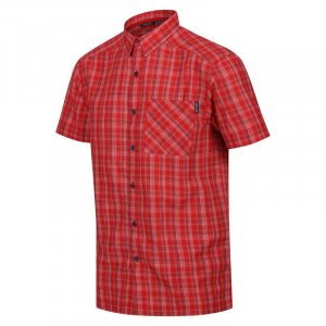 Мужская прогулочная рубашка Kalambo VII с короткими рукавами REGATTA, цвет rot Regatta