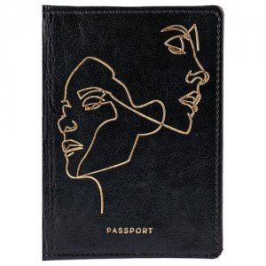 Обложка для паспорта , черный OfficeSpace. Цвет: черный
