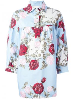 Rose print blouse Antonio Marras. Цвет: синий