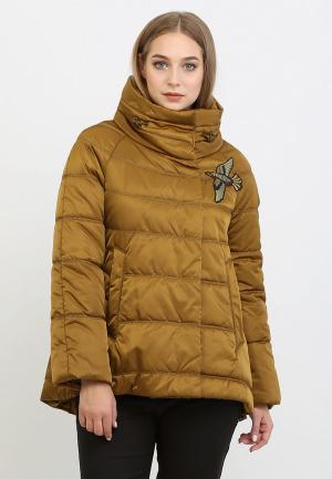 Куртка утепленная Lea Vinci. Цвет: желтый