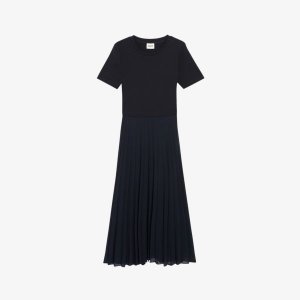 Платье-футболка Telistaff со складками из хлопка , цвет bleus Claudie Pierlot