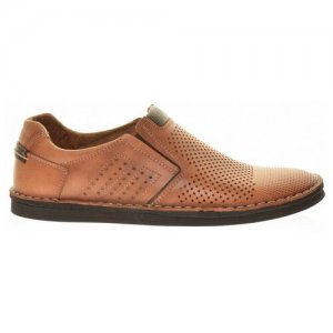 Туфли , натуральная кожа, перфорированные, размер 42, коричневый Тофа. Цвет: коричневый
