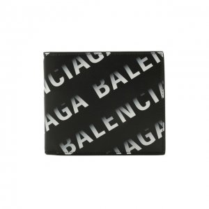 Кожаное портмоне Balenciaga. Цвет: чёрный