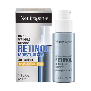 Увлажняющее средство против морщин с Ретинолом SPF 30 (29 мл), Rapid Wrinkle Repair Retinol Moisturizer Sunscreen Broad Spectrum 30, Neutrogena