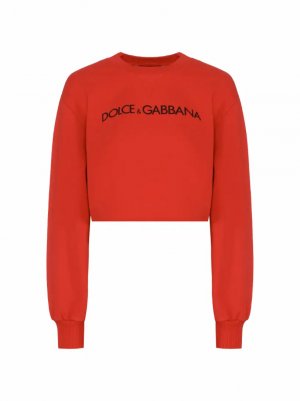 Укороченный свитшот с логотипом Dolce&Gabbana (D&G)