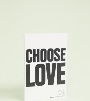 Блокнот с надписью Choose Love -Белый Help Refugees