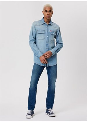 Приталенная мужская джинсовая рубашка Lee Cooper